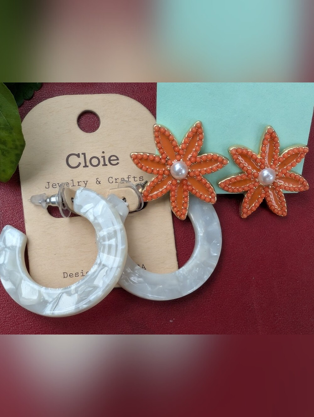 Baublebar Sugarfix & Cloie Earrings, Flower Earrings, Hoop Earrings